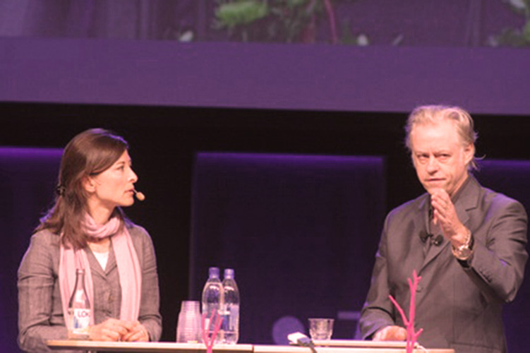 Bob Geldof and Lydia Capolicchio